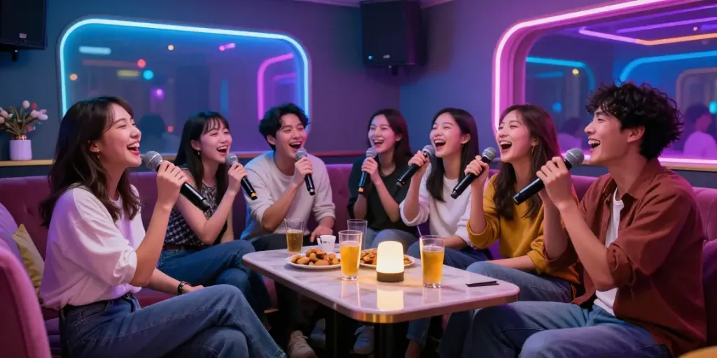 강남 달토에서 친구들과 즐거운 시간을 보내는 모습