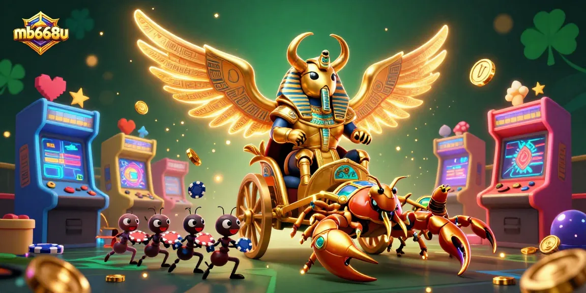 Engage with the thrilling mb668u gaming experience featuring vibrant characters in a dynamic casino scene.
